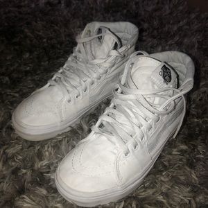White Hightop Vans
